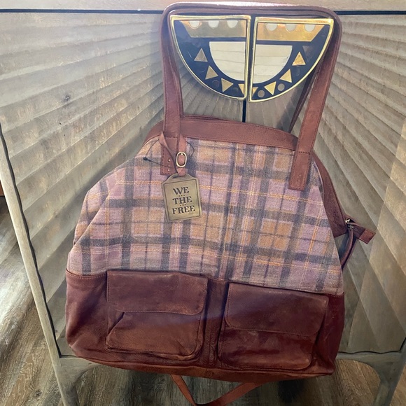 We The Free Rockport Weekender Overnight/Oversized Leather Bag NWOT - Picture 3 of 8